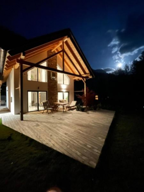 Alpine Wooden Villa with a View